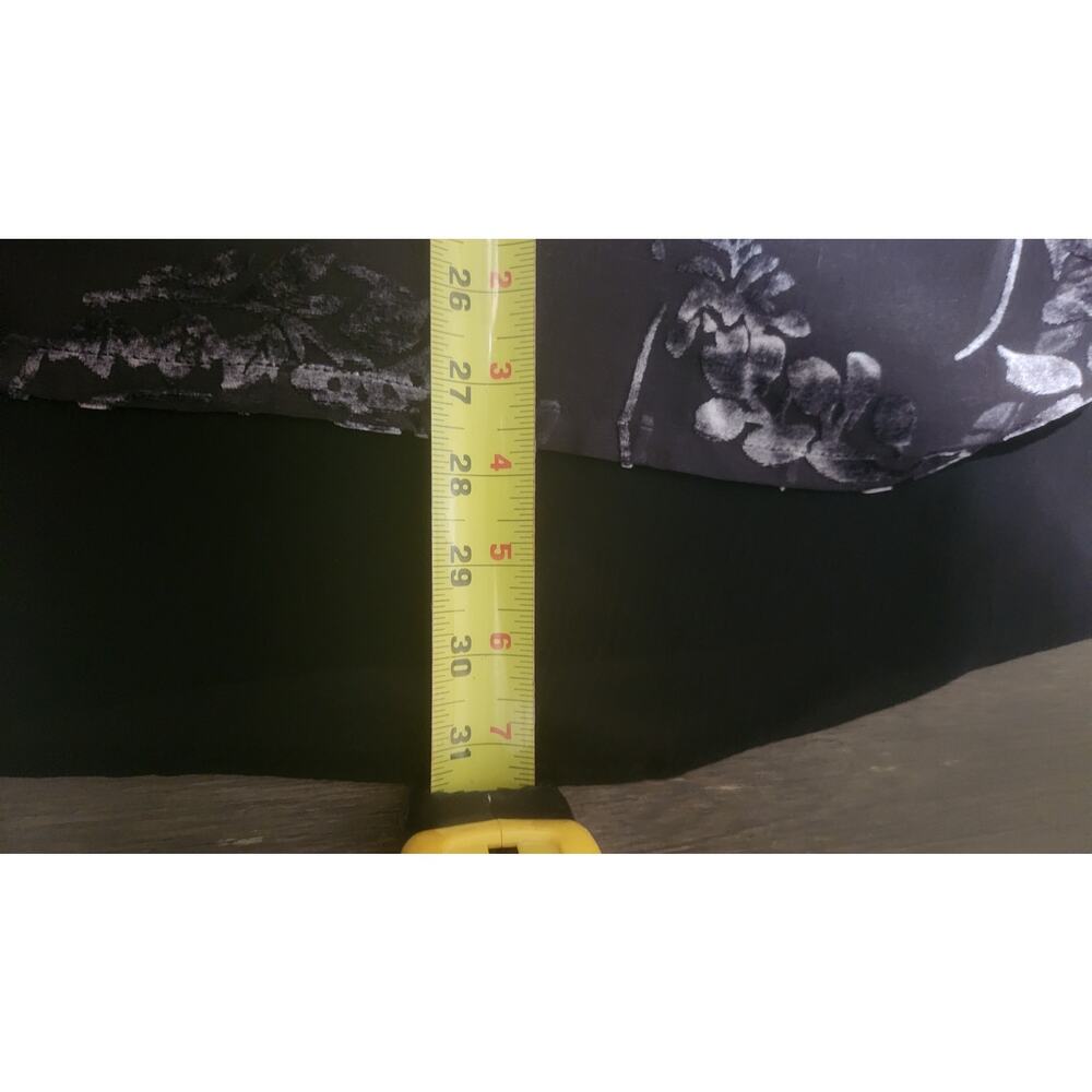 NWT Womens CITRON Silk Black Gold Pink Floral Design Short Kimono Sleeve Size 1X - Picture 5 of 9